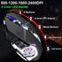 104 Keys Wireless Gaming Keyboard Mouse Set+Mouse Pad, RGB LED Backlit PC/Laptop Black-Rainbow