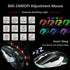 104 Keys Wireless Gaming Keyboard Mouse Set+Mouse Pad, RGB LED Backlit PC/Laptop Black-Rainbow