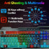 104 Keys Wireless Gaming Keyboard Mouse Set+Mouse Pad, RGB LED Backlit PC/Laptop Black-RGB