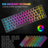 67 Keys Layout Design Mechanical Gaming Keyboard PC PS4 RGB Backlight Wired USB Black