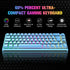67 Keys Layout Design Mechanical Gaming Keyboard PC PS4 RGB Backlight Wired USB Blue
