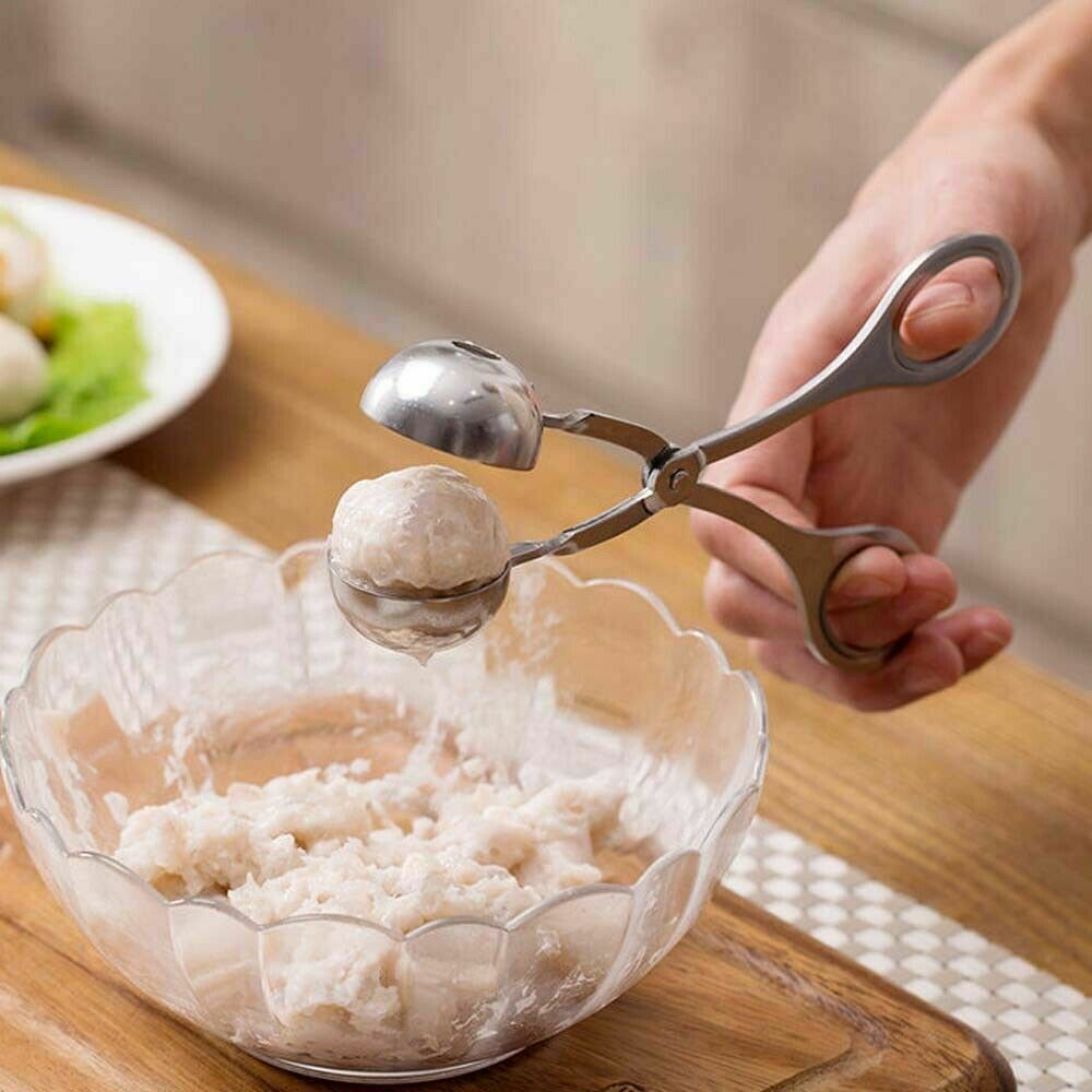 L Meatball Maker Spoon Kitchen Stick Utensil Baller Meat Stainless Steel AU