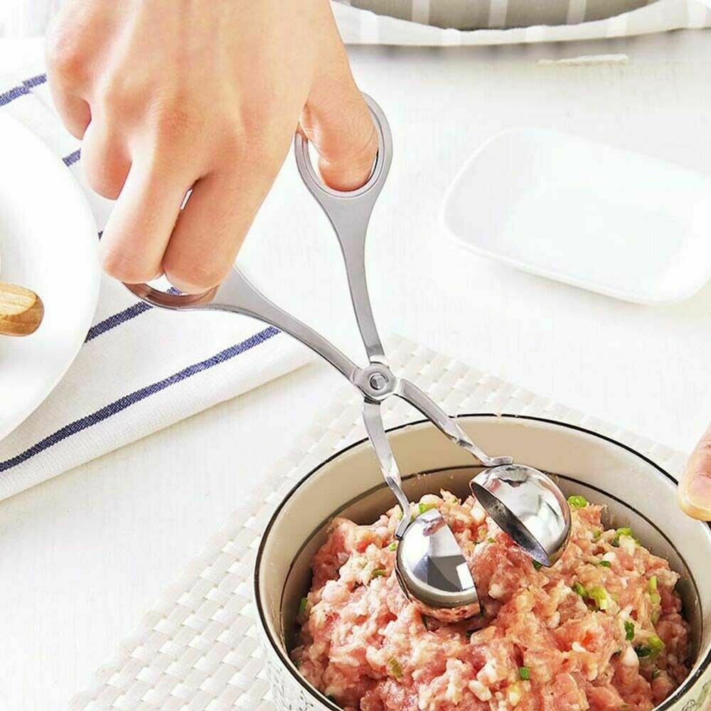 S Meatball Maker Spoon Kitchen Stick Utensil Baller Meat Stainless Steel AU