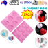 2PCS DIY 3D Fondant Mold Silicone Heart Shape Candy Cake Chocolate Mould Sugar Craft