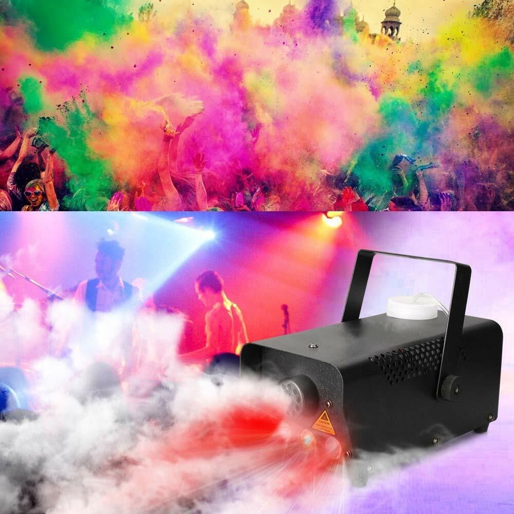 500W Fog Smoke Machine RGB LED Wireless Remote Party Disco Halloween Fogger