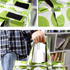 Shopping Trolley Cart Bag Foldable Wheels Carts Bags Market Luggage Basket green circle