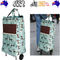 Shopping Trolley Cart Bag Foldable Wheels Carts Bags Market Luggage Basket sky blue cat