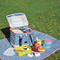 23L Insulated Picnic Bag – Blue Thermal Cooler Tote, Foldable Lunch Carry