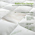 Bamboo Pillowtop Mattress Topper Luxury Bedding Mat Pad Protector Cover Single 90 x 190 cm
