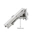 16"Stainless Steel Folding Table Bracket Shelf Bench 200kg Load Heavy Duty