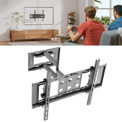 Full Motion Wall Mount TV Bracket Swivel & Tilt LED17 32 40 43 50 55 60 65 70 75 Double arm