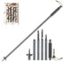 Multifunctional Hiking Trekking Poles Lightweight Collapsible Walking Stick AU