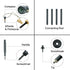 Multifunctional Hiking Trekking Poles Lightweight Collapsible Walking Stick AU