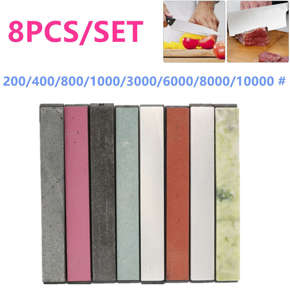 8PCS Grindstone Whetstone Sharpening Stone