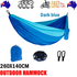 Outdoor Camping Hammock  Lightweight 260x140cm Portable Travel Darkblue