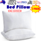 2xKing Quality Pillows Cotton Hotel Adjustable Home Pillows Down Alternative Pillows