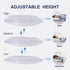 2xQueen Quality Pillows Cotton Hotel Adjustable Home Pillows Down Alternative Pillows