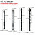 4PCS Drill Set Hex Tile Drill Bit Glass Ceramic Bric Hex Shank Cross Spear Head