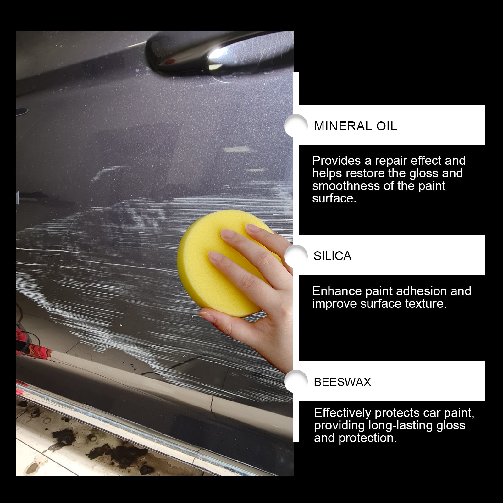 cratches Remover, Paint Cleaning Decontamination Wax Scratch Retreading Paste Repair Car Wax