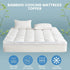 1500GSM Bamboo Mattress Topper Extra Thick 10CM Bed Topper Double: 137 x 191 + 40 cm
