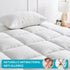 1500GSM Bamboo Mattress Topper Extra Thick 10CM Bed Topper Queen: 152 x 203 + 40 cm