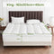 1500GSM Bamboo Mattress Topper Extra Thick 10CM Bed Topper King: 180 x 203 + 40 cm