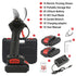 Electric Pruner 2 Battery Cordless Secateur Branch Scissor Cutter Shears