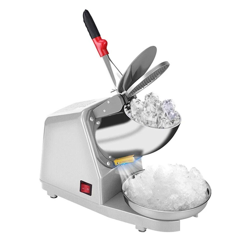 Upgraded Electric Ice Crusher Shaver Snow Cone Maker Commercial Machine2200r/m