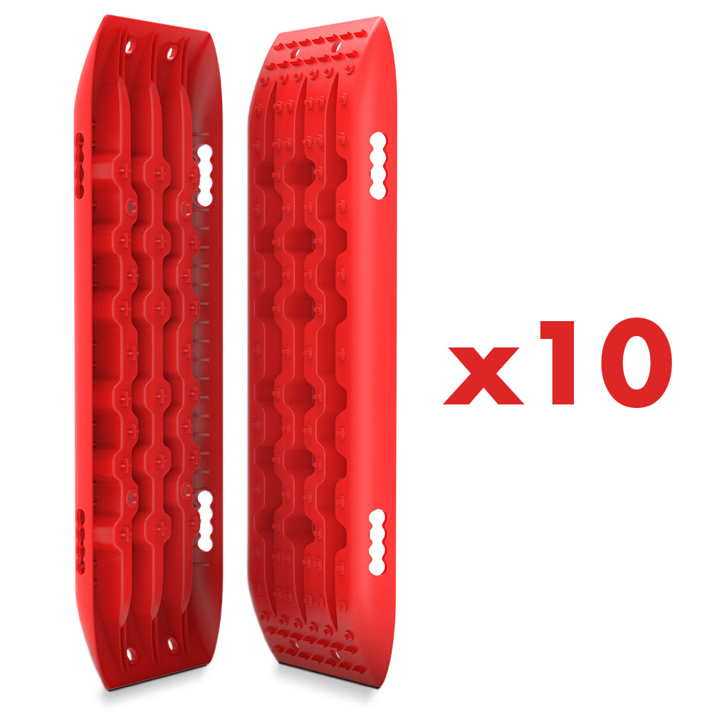 10 Pairs Recovery tracks Boards 10T / Sand tracks/ Mud tracks Gen 2.0 Red