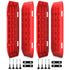 Recovery tracks 10T 2 Pairs/ Sand tracks/ Mud tracks/  Mounting Bolts Pins Gen 2.0 -Red