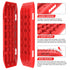 Hitch Receiver 5T Recovery Receiver With 2PCS Recovery tracks Boards Gen2.0 Red