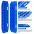 Recovery Tracks Gen 2.0 10T Sand Mud Snow 2 Pairs Offroad 4WD 4x4 2PC 91CM Blue