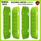 Recovery Tracks Boards 10T 4PCS 2Pairs Truck Snow Mud 4WD Offroad Gen2.0 91cm Green