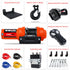 Electric Winch 12v Synthetic Rope 4500LBS Wireless Remote ATV UTV 2041KG