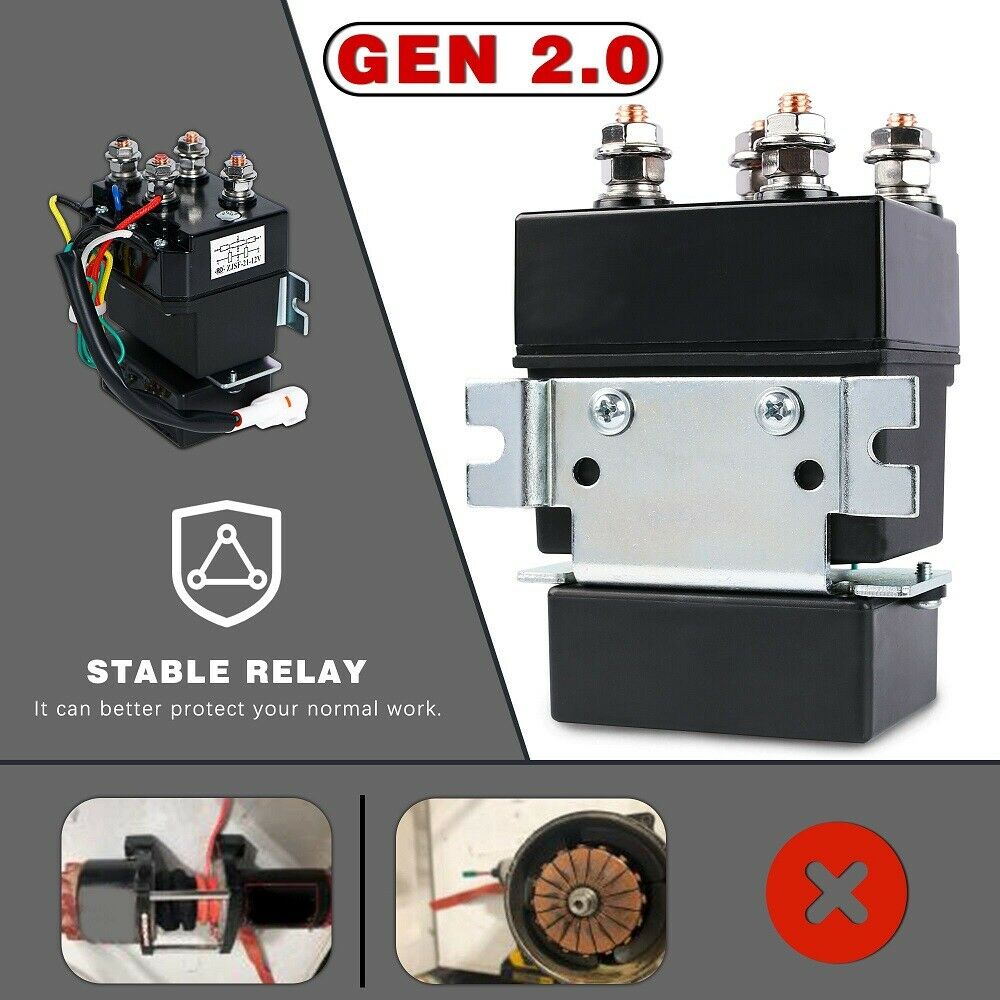 Electric Winch 12v Synthetic Rope 4500LBS Wireless Remote ATV UTV 2041KG
