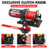12V Electric Winch 2500LBS Synthetic Rope 15.2M ATV Boat Winch Trailer