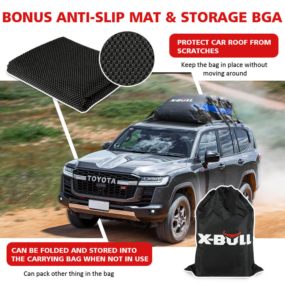 Waterproof Car Roof Top Rack Carrier ravel Cargo Luggage Cube Bag Trave 425L