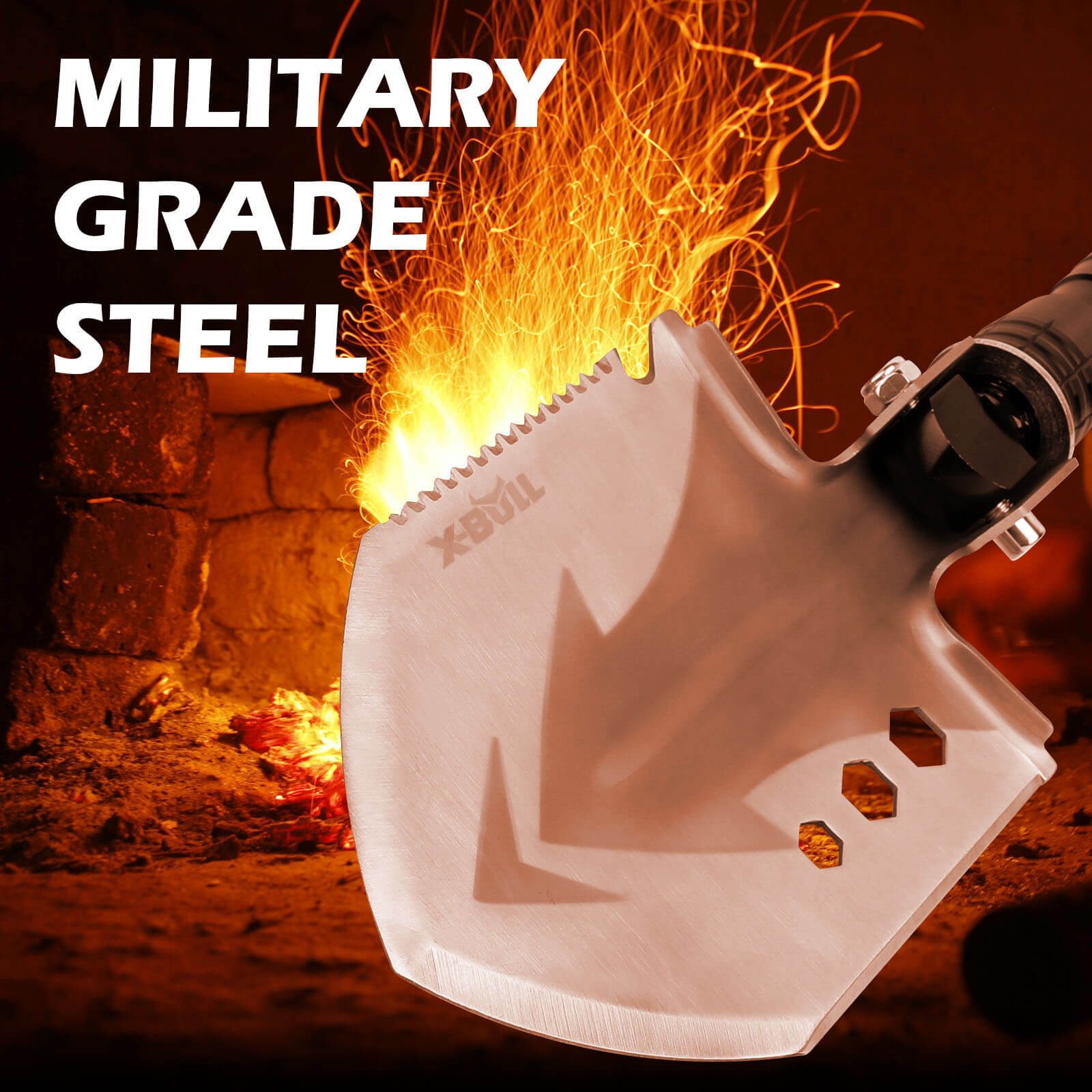 Folding Shovel Outdoor Camping Survival Tools Multifunction Military