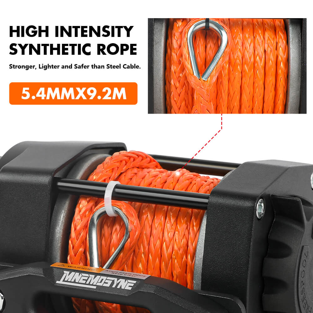 Electric Winch 4500lb Winch Synthetic Rope Wireless Towing Trailer ATV UTV