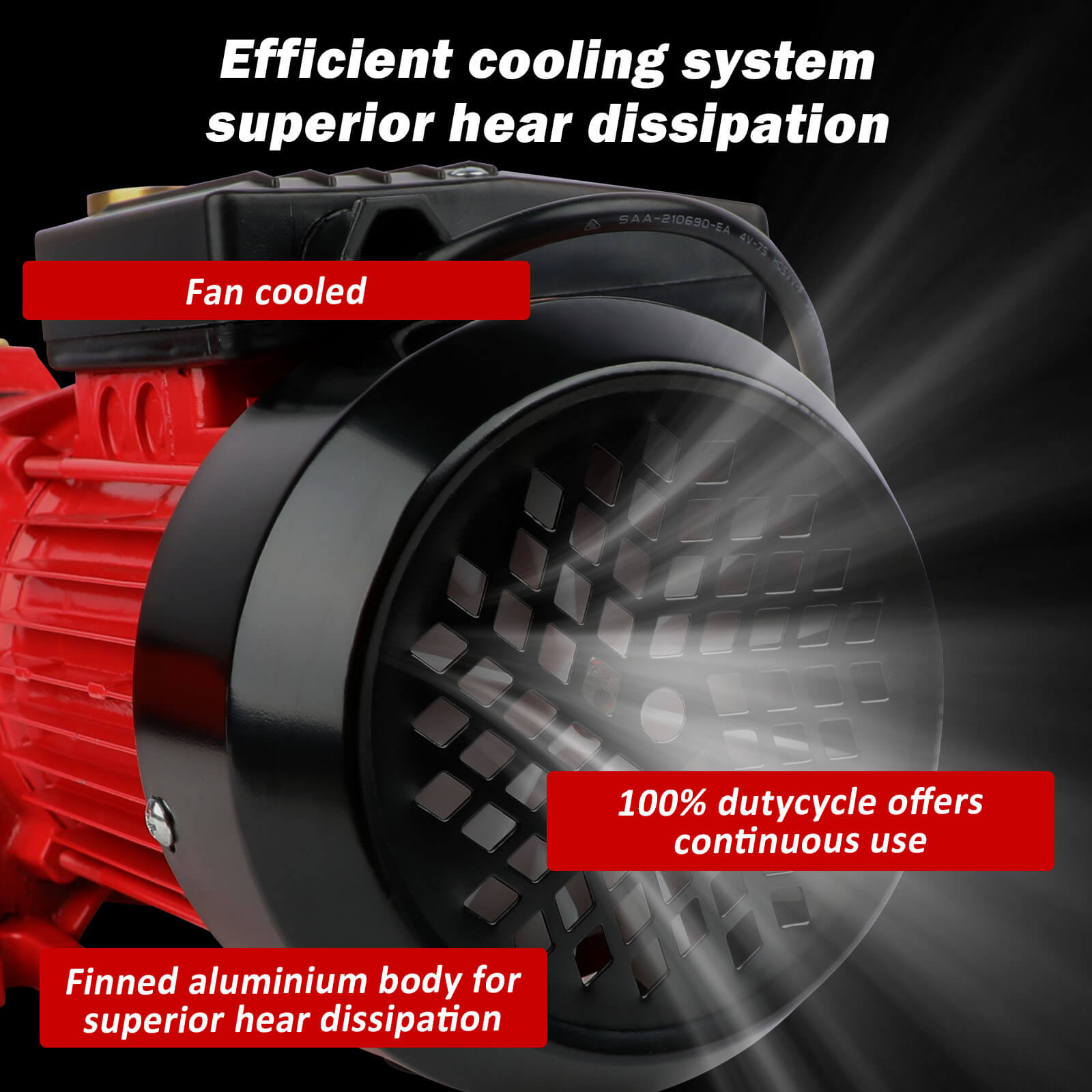 2000W Garden Water Pump High Pressure 4-Stage Tank Farm Irrigation Pump