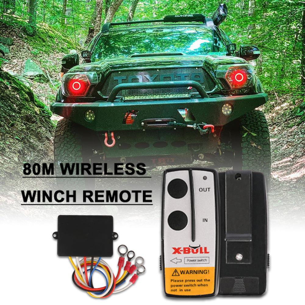 Winch Solenoid Relay 12V 500A Winch Controller Twin Wireless Remote4WD4x4