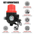 Water Pressure Pump Controller Auto Switch Control Electric BLACK