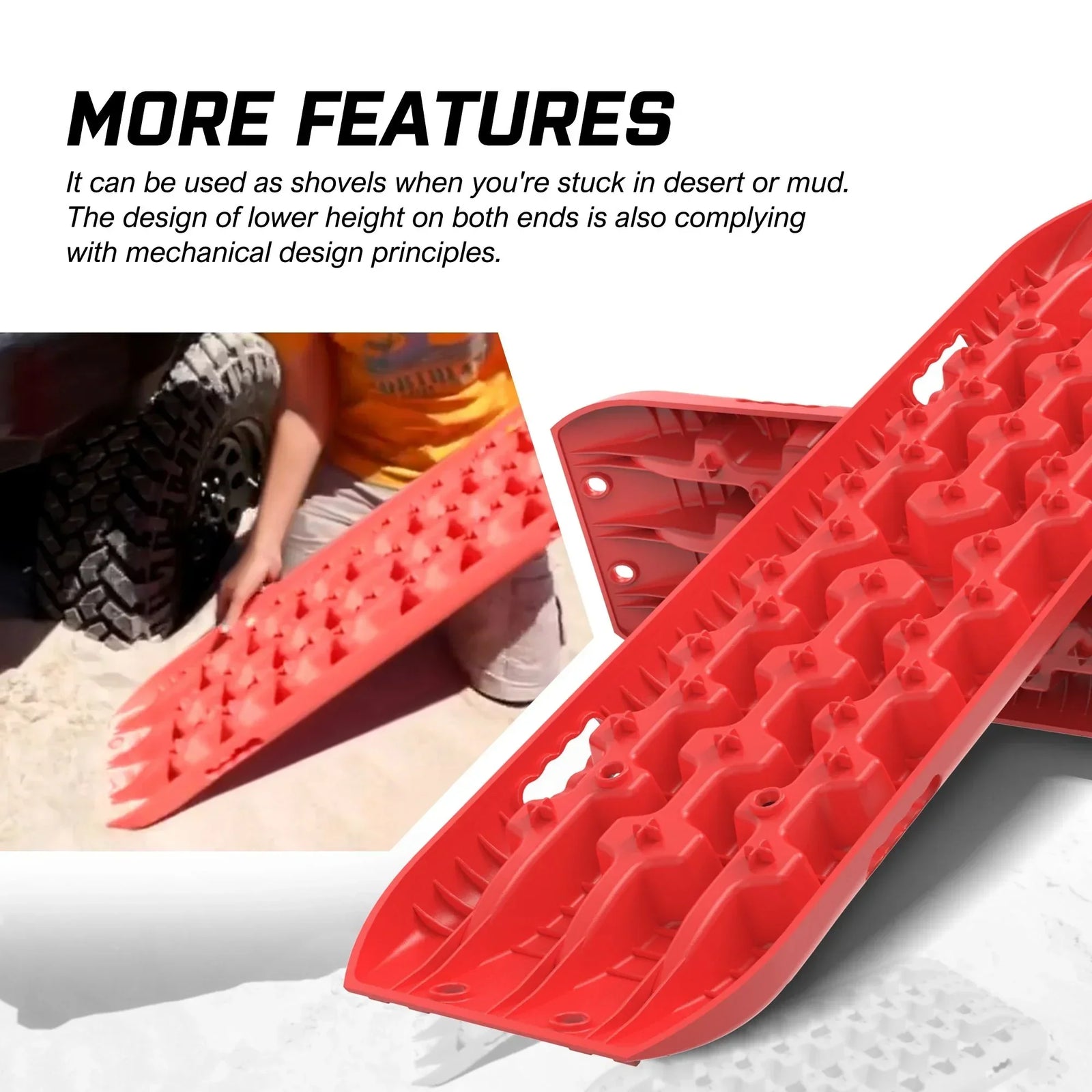 Recovery tracks Sand tracks KIT Carry bag mounting pin Sand/Snow/Mud 10T 4WD-red Gen3.0