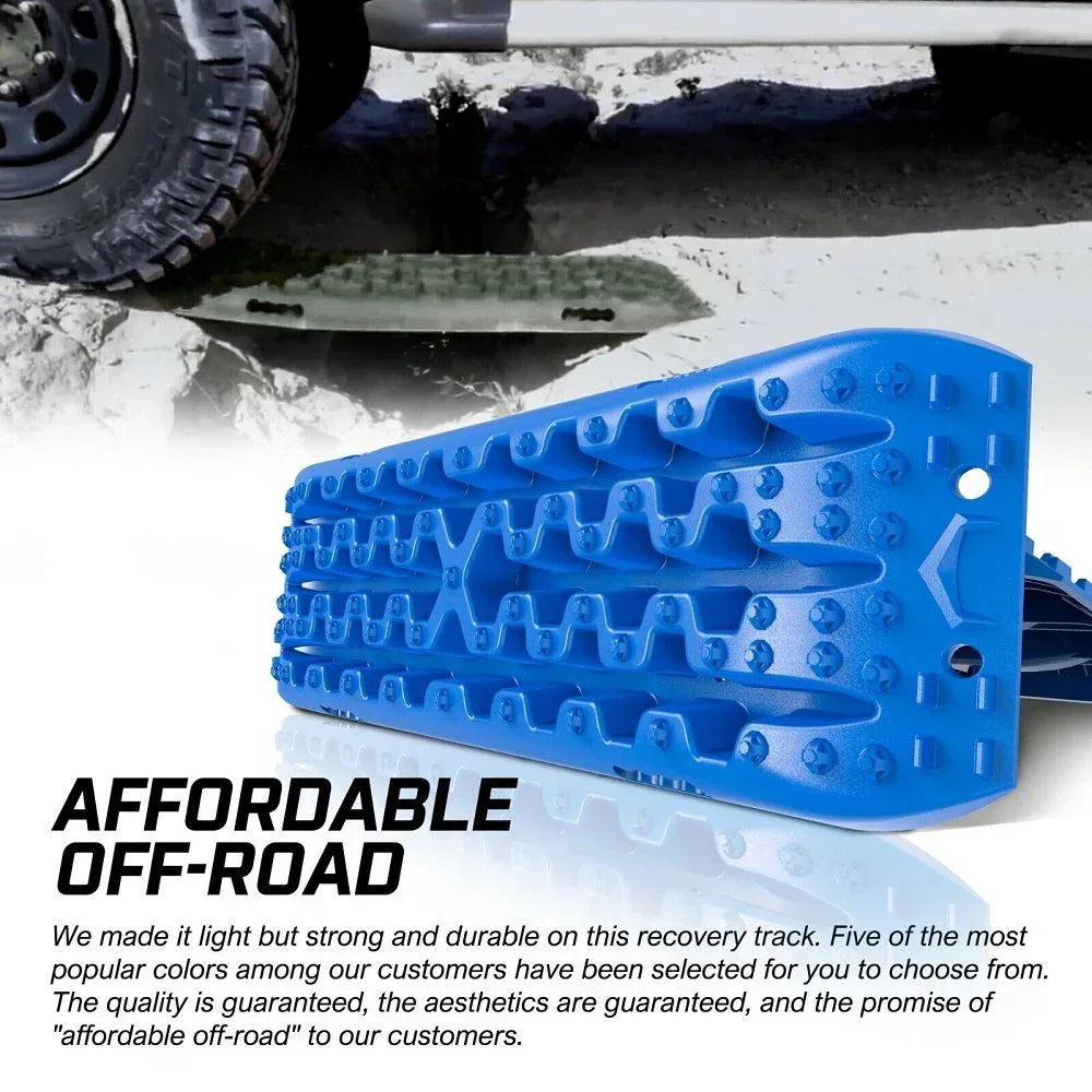 Recovery tracks Sand tracks KIT Carry bag mounting pin Sand/Snow/Mud 10T 4WD-BLUE Gen3.0