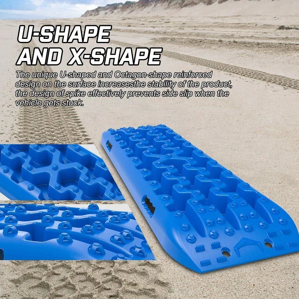 Recovery tracks Sand tracks KIT Carry bag mounting pin Sand/Snow/Mud 10T 4WD-BLUE Gen3.0