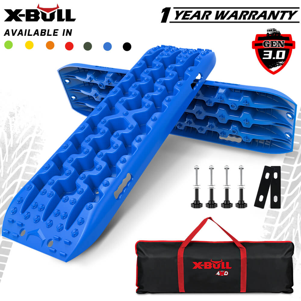 Recovery tracks Sand tracks KIT Carry bag mounting pin Sand/Snow/Mud 10T 4WD-BLUE Gen3.0