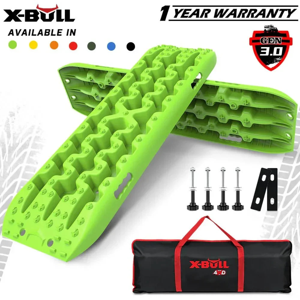 4WD Recovery Tracks Kit 10 Ton Sand Snow Mud Traction Boards with Carry Bag Gen 3.0