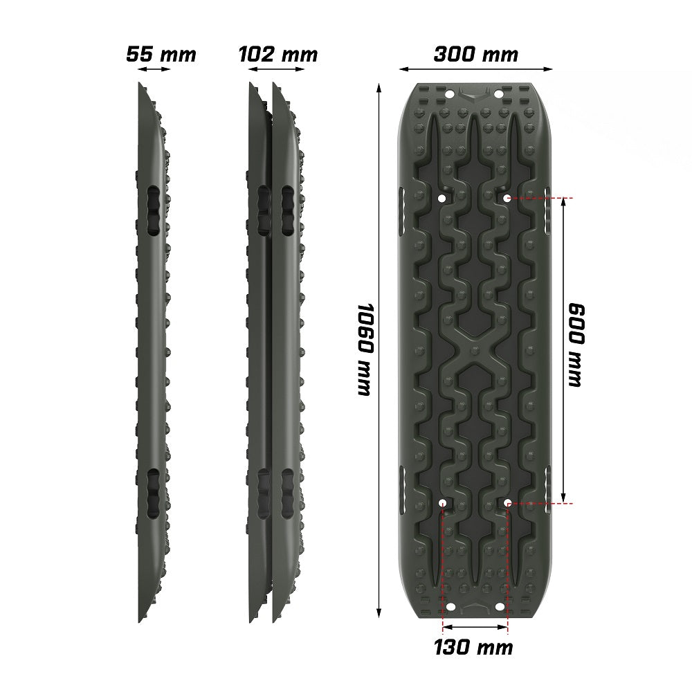 X-BULL Recovery tracks Sand tracks KIT Carry bag mounting pin Sand/Snow/Mud 10T 4WD-OLIVE Gen3.0