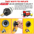 Exhaust Jack Air Bag Jack With 2PCS Recovery Tracks Boards 4WD 4X4 Gen2.0 Black