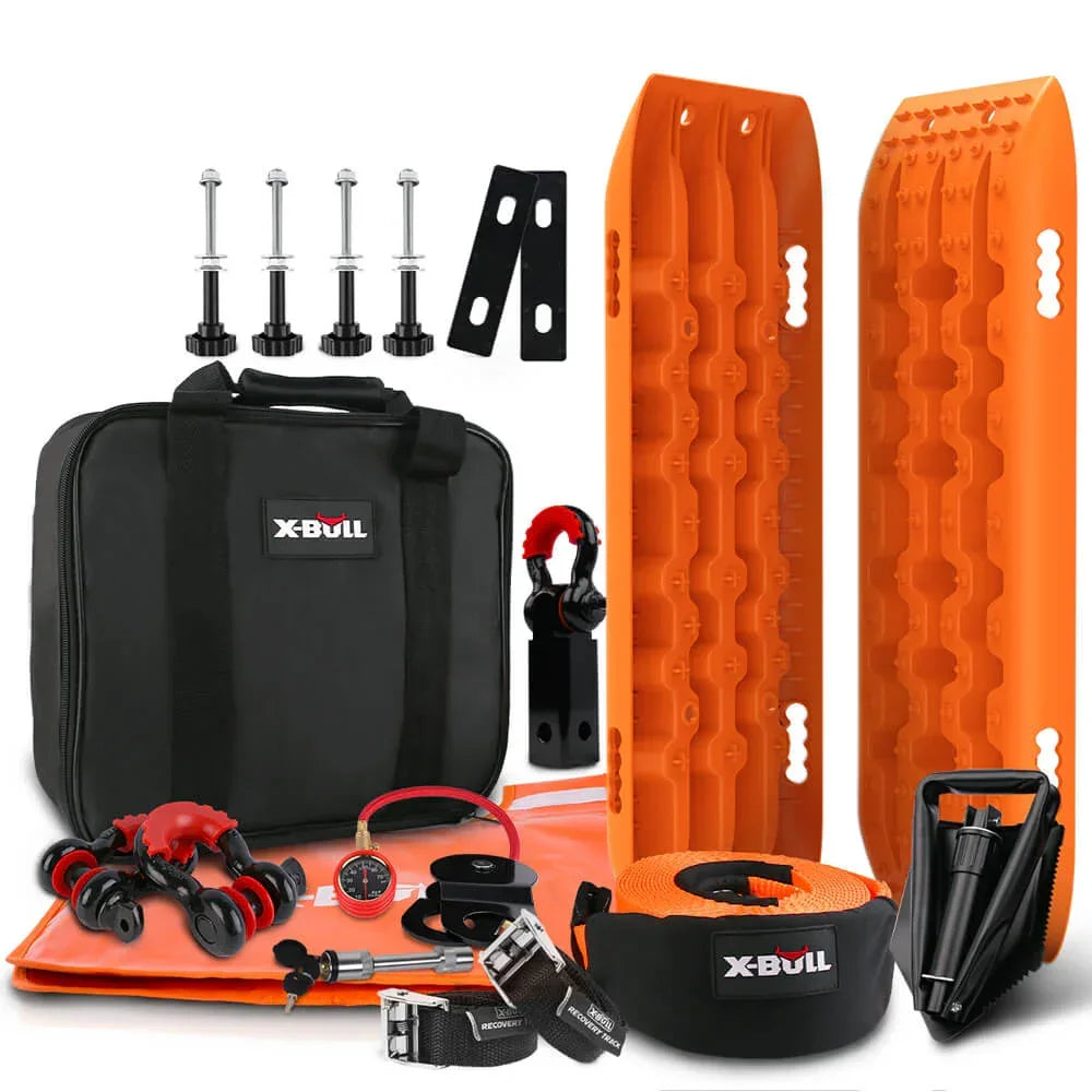 Winch Recovery Kit Snatch Strap Off Road 4WD Mounting Pins Recovery Tracks Boards Gen 2.0